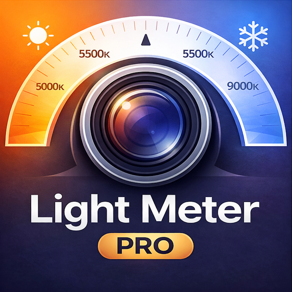 Kelvin Light Scale App Icon - Light Meter Lux and Color Temperature